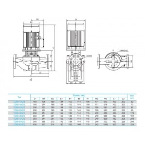 Насос циркуляционный с сухим ротором CNP TD80-38G 2SWHCJ 15кВт 3х380В чугун PN 12 110гр.