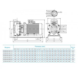 Консольно-моноблочный насос CNP ZS 100-80-160/11 SSC
