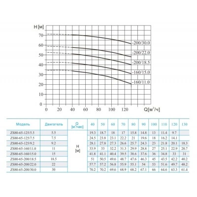 Консольно-моноблочный насос CNP ZS 80-65-200/30 SSC Консольно-моноблочный насос CNP ZS 80-65-200/30 SSC